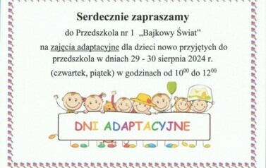 ZAJĘCIA ADAPTACYJNE 1