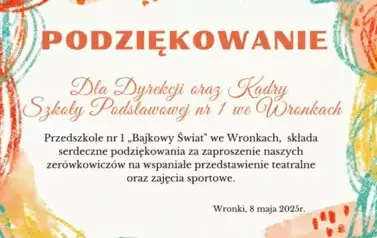 Odwiedziny 6 latk&oacute;w w Szkole Podstawowej nr 1 im. J. Korczaka we Wronkach 14