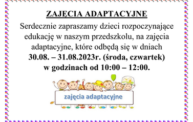 ZAJĘCIA ADAPTACYJNE 2