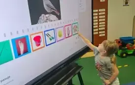 Zajęcia edukacyjne z wykorzystaniem tablicy multimedialnej 3