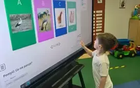 Zajęcia edukacyjne z wykorzystaniem tablicy multimedialnej 5