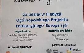 Certyfikaty za udział w projektach 40