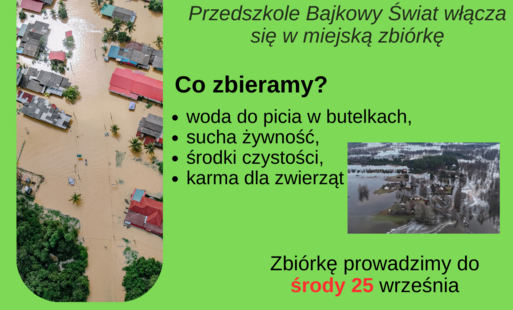 Zdjęcie do ZBI&Oacute;RKA NA POWODZIAN