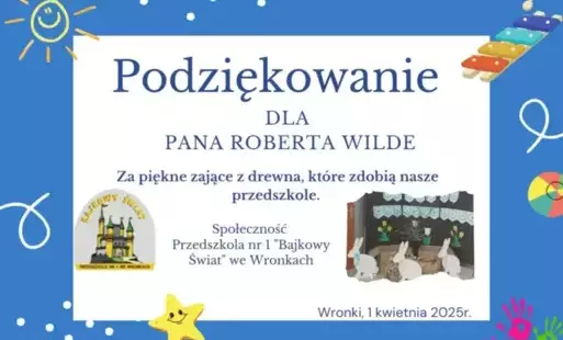 Zdjęcie do Podziękowanie za Zające