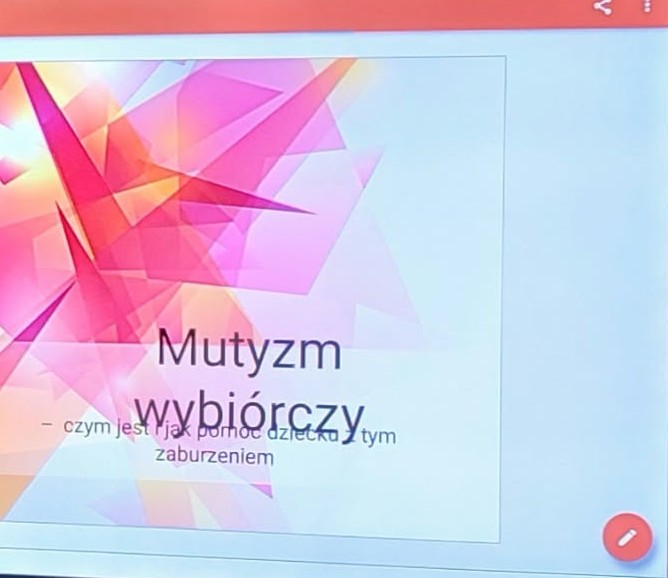 Szkolenie z mutyzmu wybiórczego w Przedszkolu nr 1 „Bajkowy Świat”